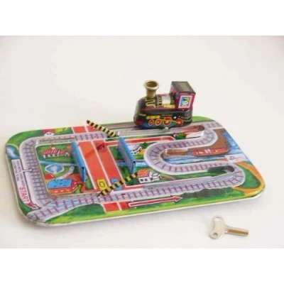 Image of Train, wind up, Tin Toy