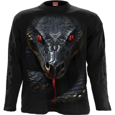 Image of Spiral Basilisk Longsleeve T Shirt Black L