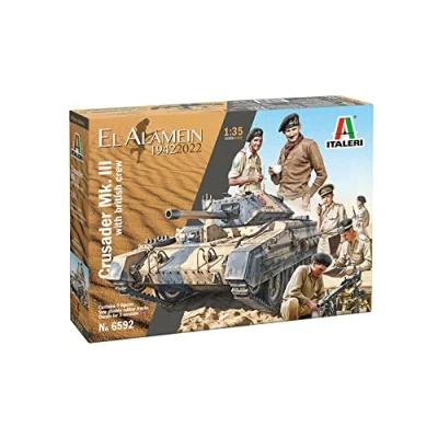 Image of Italeri ITA6592 Crusader MK.II, El Alamein Model kit, Multi coloured