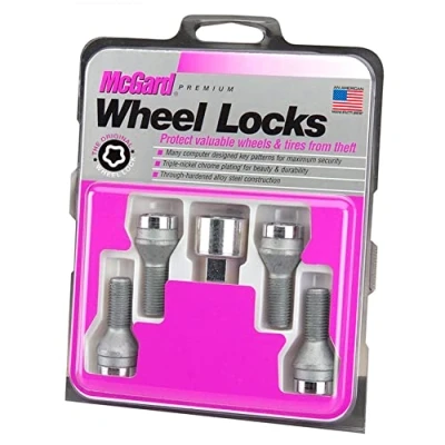 Image of 27204SU Wheel Lock Bolts SU M12 x 1,5, cone seat, shaft length 22,1 mm, Overall 46,1 Hex size 17mm, Key diameter 25,8 mm