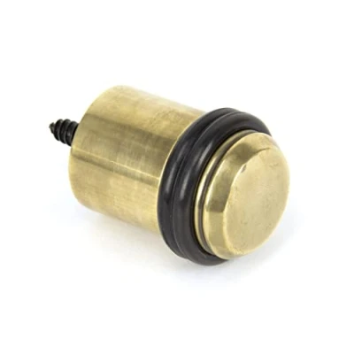 Image of From The Anvil 91514 Aged Brass Floor Mounted Door Stop