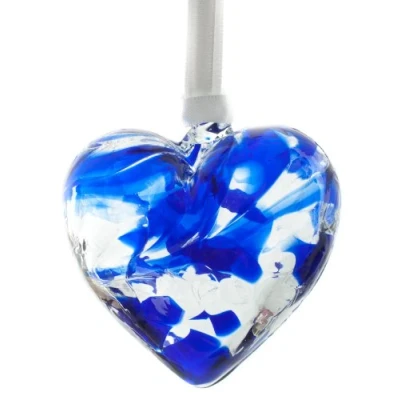 Image of The Milford Collection September Birthstone Sapphire Heart