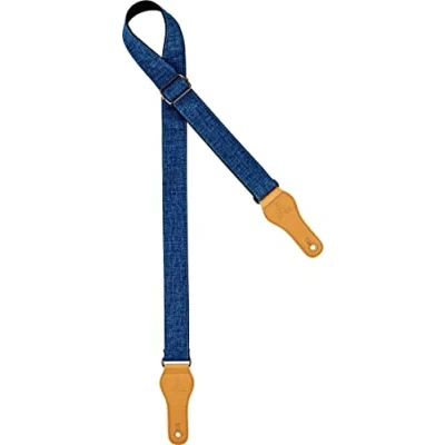 Image of Ortega Guitars Adjustable Ukulele Strap Casual Series Cotton, Blue (OCS 270U)