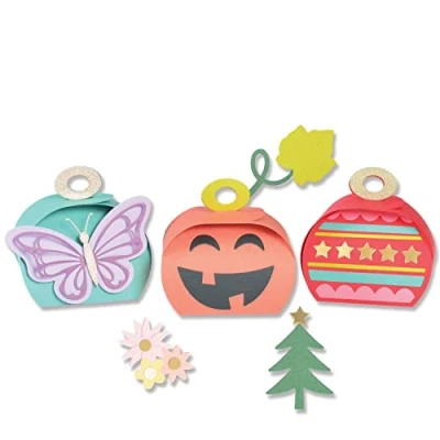 Image of Sizzix ‎664703 Plastic Thinlits Die Set, Creeps, Pack of 10