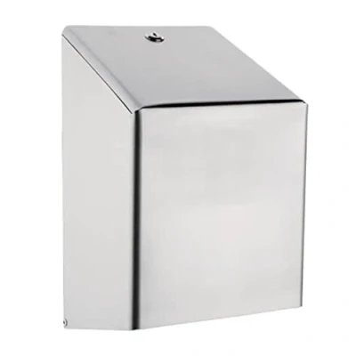 Image of Jantex Stainless Steel Centrefeed Roll Dispenser, Silver, Size: 370(H) x 210(W) 220(D)mm Fits Rolls: DL921, DL920, CF971, GD833, CF970 &amp; GD834 High Polish Design, Lockable, GJ030
