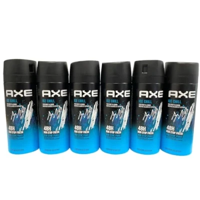 Image of Axe Ice Chill Deodorant / Body Spray Men 48H Fresh 150 ml Pack of 6