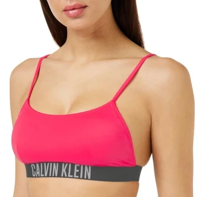 Image of Calvin Klein Swimwear Bikini top, Women&#039;s, Size: Large, Signal red