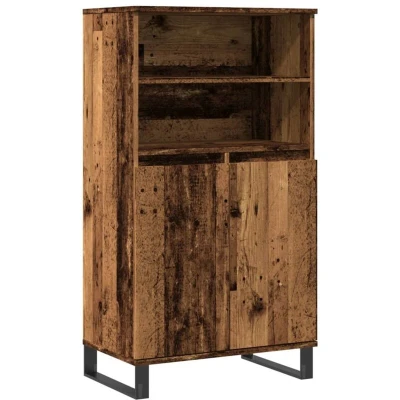 Image of vidaXL Highboard Old Wood 60x36x110 cm Engineered