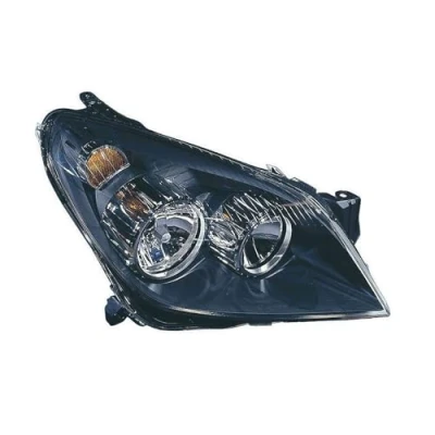 Image of 1216562 Headlights ALKAR 2742438 Right W5W, H21W, H7/H1, H7, H1 with electric motor Housing black interior OPEL: Astra H Hatchback