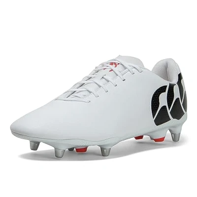 Image of ATOMIC Canterbury Unisex Speed Raze Soft Ground Rugby Boots, White, 9 UK