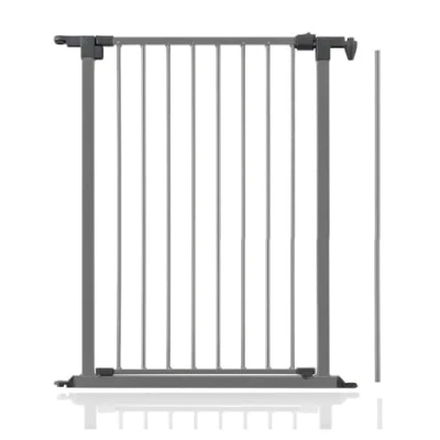 Image of Bettacare Premium Multi Panel Dog Barrier Range, Door Opening Panel, Metal, Grey, 72cm Wide, 70cm Tall, for Pet Range of Play Pens, Barriers and Room Dividers