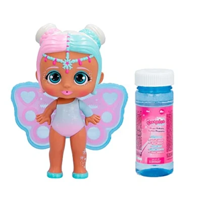 Image of BLOOPIES Magic Bubbles Clodett, Collectible Fairy Doll that Squirts Water and Makes with her Wings, Bath Toy for Girls Boys from 18 months