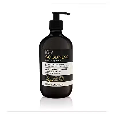 Image of Baylis &amp; Harding Goodness Oud, Cedar Amber Hand Wash 500ml