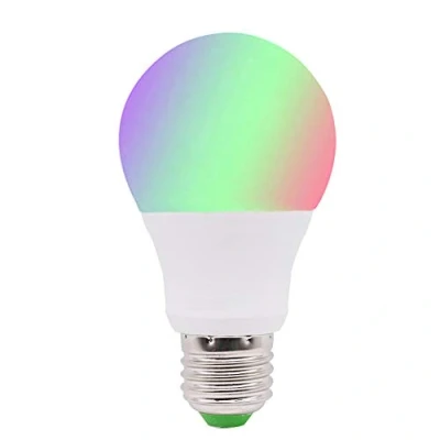 Image of 5W E27 Edison Screw Light Bulbs Colour Changing Dimmable RGB LED Bulb with Remote Control, 16 Multi Colored Choices Cool White 6000K, Mood Lighting