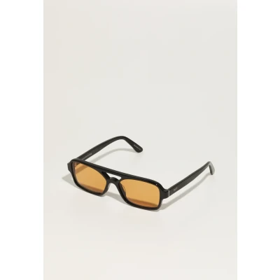 Image of Retrosuperfuture Unisex 0N4 Vico Black Cat Sunglasses Acetate Orange Squared Normal