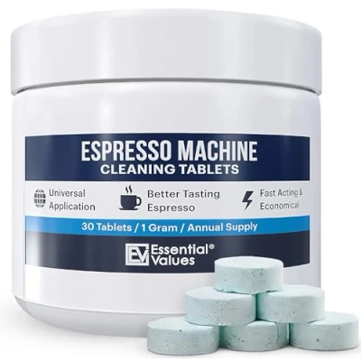 Image of Espresso Machine Cleaning Tablets (30 Tablets) Coffee Compatible with Jura, Miele, and Breville Machines