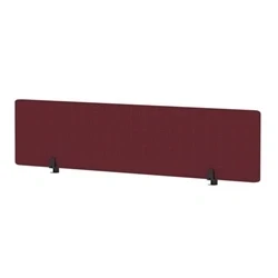 Image of Air Desktop Screen 1800x400mm Bespoke Ginseng Chilli Fabric
