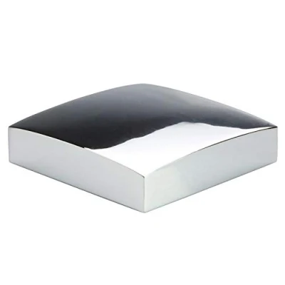 Image of Chrome Flat Cap for 90mm Newel Post, Full