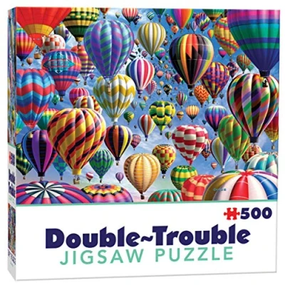Image of Cheatwell Games Double Trouble 500 Piece Jigsaw Puzzle Balloons
