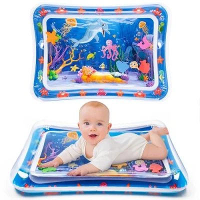 Image of Yeeeasy Tummy Time Water Mat丨Inflatable Play Mat for Babies, Infants and Toddlers 3 to 12 Months Promote Development Toys Baby Gifts
