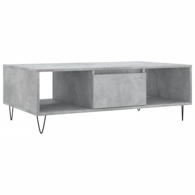 Image of vidaXL Coffee Table Concrete Grey 104x60x35 cm Engineered Wood