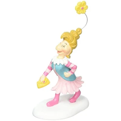 Image of Department 56 Dr. Seuss the Grinch Village Accessories Holiday Who Do Figurine, 3 Inch, Multicolor