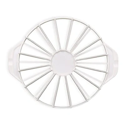 Image of KLOVA Baking Cake Slicers Household Pies Cakes 14/16 Pieces Slicer Cutter Round Equal Portion Marker Divider Tool White