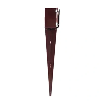 Image of Fence Post Spike Support Holders Drive Down 600mm 3&quot; / 75mm Like Metpost Holder x 3
