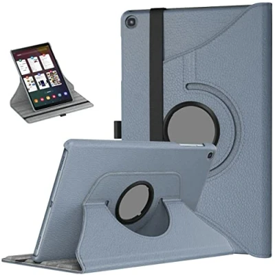 Image of 360 Rotate Case for Samsung Galaxy Tab A7 10.4 (2020) T500 T505 Leather Stand Cover (Gray)
