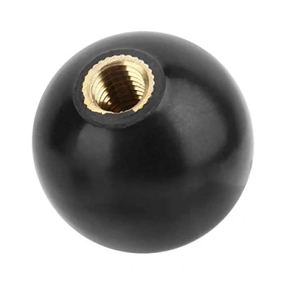 Image of Bakelite Lever Knob,5pcs M10*35 Threaded Handling Round Ball Knob Black,for Machine Tool Replacement