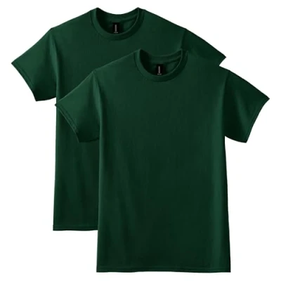 Image of Gildan Unisex&#039;s DryBlend T Shirt, Style G8000, Multipack, Forest Green (2 Pack), XL (Pack of 2)