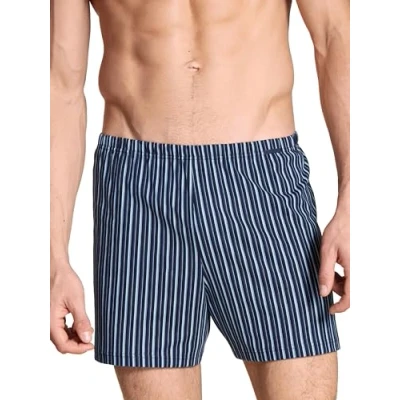 Image of CALIDA Men&#039;s Prints Benefit Boxer Shorts, Dark Sea, L