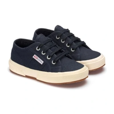 Image of Superga 2750 Jcot Classic, unisex child Fashion Sports Canvas Trainer, Blue (933), 8.5 UK