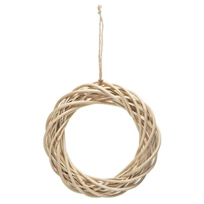 Image of Occasions Light Willow 24cm Wicker Wreath Base Hanging Craft Ring
