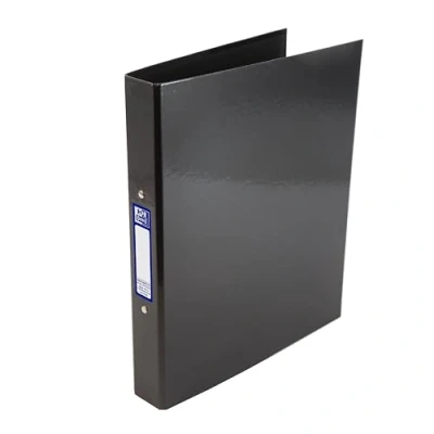 Image of Oxford Premium A4 Ring Binder, Charcoal Black Single Folder, 25mm Capacity