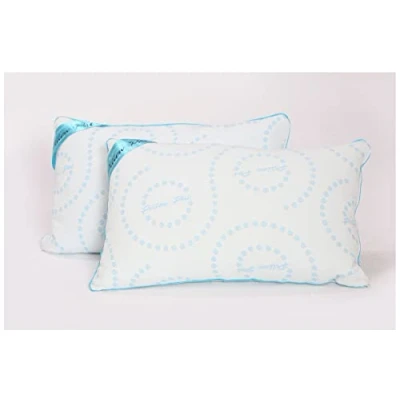 Image of GC GAVENO CAVAILIA Luxury Cool Memory Foam Pillow, Breathable Warm Orthopaedic Neck Pillow For Side Sleeper, White, 70x45 Cm