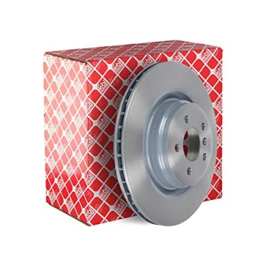Image of 34216775291 Brake disc FEBI BILSTEIN 44028 Rear Axle 369,8mm 24mm 5 Hole 120mm internally vented Coated BMW: 7, GT