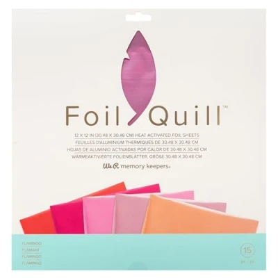 Image of We R Memory Keepers QUILL FOIL Pack, Flamingo 3 Each of 5 Colors, One Size
