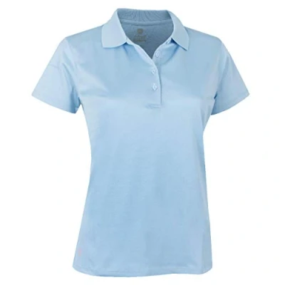 Image of Island GREEN Womens Iglts1851 Ladies Essentials Stretch Breathable Micro Pique Golf Polo Shirt, Cerulean, 8 EU