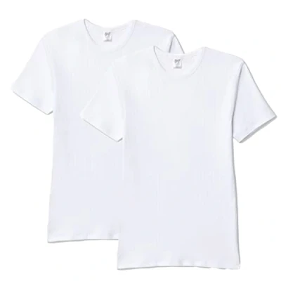 Image of ABANDERADO Men&#039;s Pack 2 Camisetas Térmicas De Manga Corta Cuello Redondo Thermal Base Layer Top, White, Medium