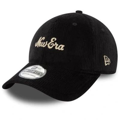 Image of New Era Script 39THIRTY Unisex Cap, Size: S/M, Black