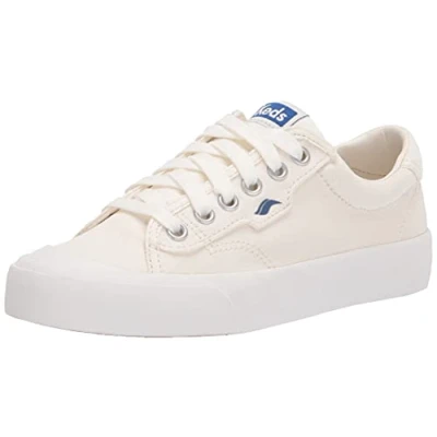 Image of Keds Women&#039;s Crew Kick 75 ORG CORE Canvas Sneaker, White, 3 UK