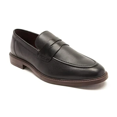 Image of Thomas Crick Men&#039;s Lucas Loafer Formal Leather Slip On Shoes Black
