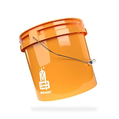 Image of MAGIC Bucket Wash for Car Hand Orange 3.5 US GALLONEN Approx. 13 Litres Compatible with Grit Guard, Detail Guardz Dirt Lock, Chemical Guys Trap, Gamma Lids Lid