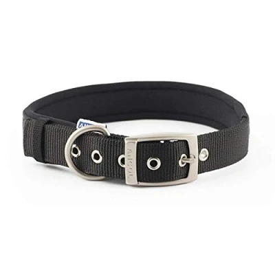 Image of Ancol Heritage Nylon Padded Dog Collar, X Large, Black