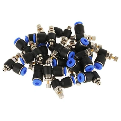 Image of OD 4mm Tube SL4 M5 Pneumatic Air Flow Regulator Throttle Valve Speed Control Water Hose Fittings Quick Connector(20Pcs)