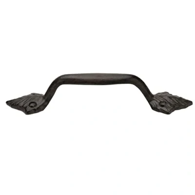Image of Door Handle Drawer Pull 22.5cm Black Cast Iron