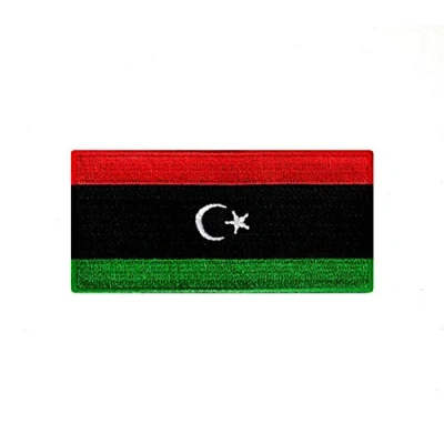 Image of Libya National Country Flag Iron Sew on Embroidered Patch