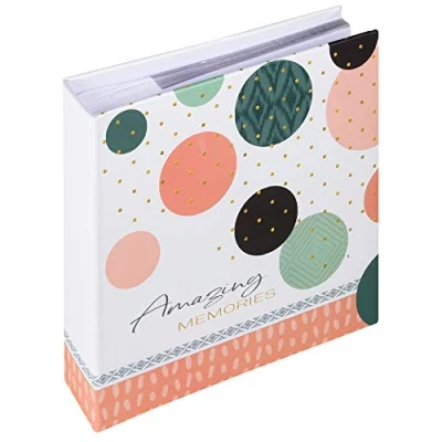 Image of walther Design Photo Album Salmon Pink 200 Photos 10 x 15 cm Memo Amazing Memories ME 486 R