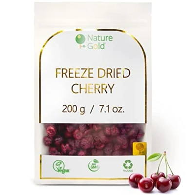 Image of Cherry Freeze Dried Slices 200g 7.1oz 100% Natural &amp; Vegan No GMO Without Sugar and Any Additions *